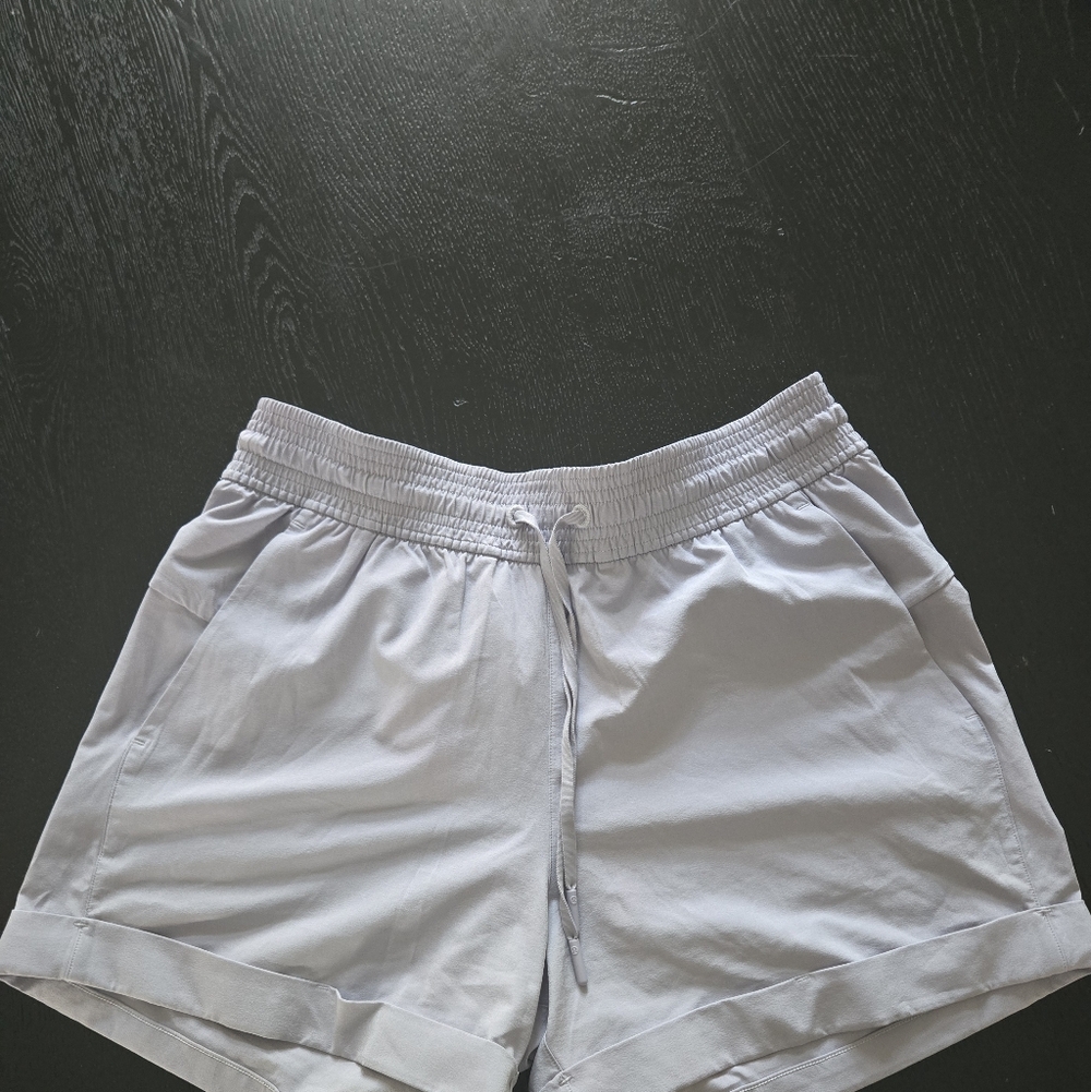 Light Gray Casual Shorts